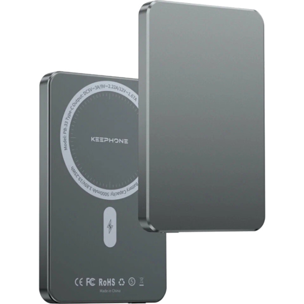 PowerBank KeepHone Magsafe 5000mAh серый 1