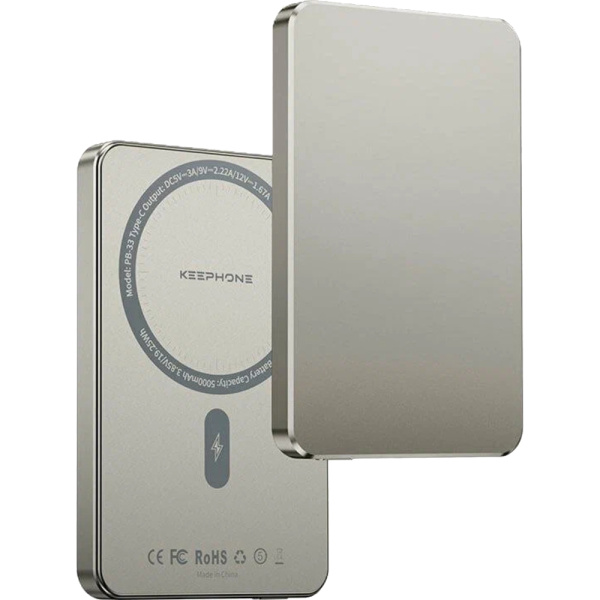 PowerBank KeepHone Magsafe 5000mAh золотой 1